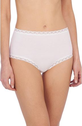 Natori Bliss Cotton Full Brief in White at Nordstrom, Size X-Large