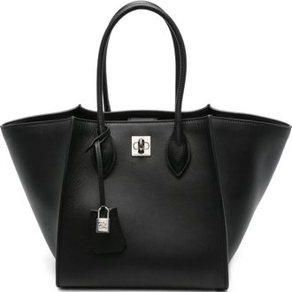 Ermanno Scervino Maggie Turn-lock Leather Tote Bag