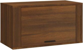 vidaXL Vidaxl - Mueble zapatero pared madera pino marrón roble 70x35x38 cm