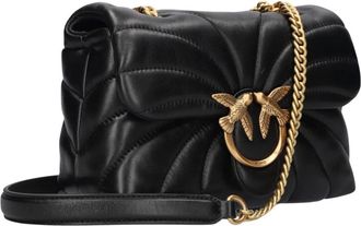 Pinko Pinko, Dames, Tassen, Zwart, Maat: ONE Size Leer