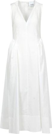 Erika Cavallini Semi Couture Kleedjes, Dames, Wit, M, Midi Kleedjes