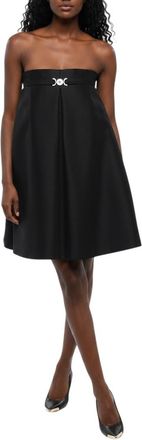 Versace Black Strapless Mini Dress