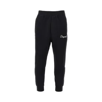 Dsquared2 Cotton sweatpants with logo embroidery Man XL