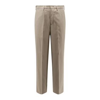 Pantaloni Torino Heren, Broeken, Beige, Maat: S Katoen
