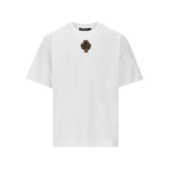 Dolce & Gabbana Embroidered patch Boxy T-shirt Man 46