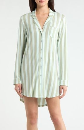 Nordstrom Moonlight Eco Nightshirt in Green Desert Porto Stp at Nordstrom, Size X-Small