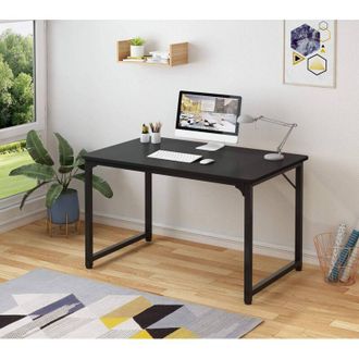 Dmora Dmora - Escritorio Dmazzol, Escritorio Lineal, Escritorio De Oficina Polivalente, Escritorio Fijo Ahorrador, 60x140h74 Cm, Negro