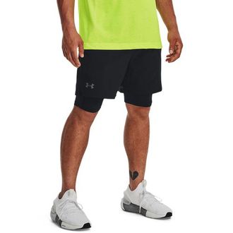 Under Armour Mens Vanish Woven Shorts With Heat Gear - Black/Black/Pitch Grey Size 3XL