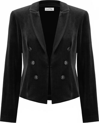 Joseph Ribkoff Womens Formal Double-Breasted Blazer In Black