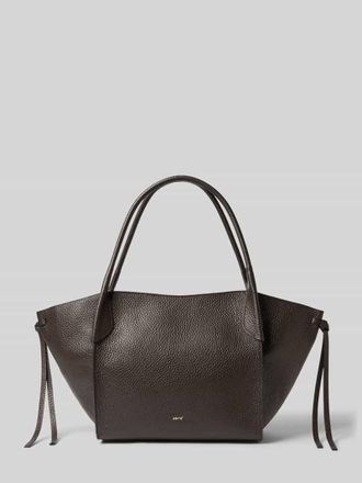 Abro Abro Handtasche aus Leder Modell VIBE BIG in Dunkelbraun, Gr&ouml;&szlig;e 1