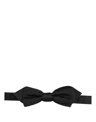 Dolce & Gabbana Silk Bow Tie - Black