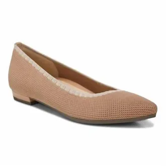 Vionic Womens Dahlia Flat In Toasted Nut
