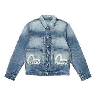 Palace x Evisu Dice Denim Jacket Light Wash 2ESPAM4DJ1147XXDNINDL