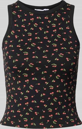 Review Tanktop mit gerippten Abschl&uuml;ssen in Black, Gr&ouml;&szlig;e XS