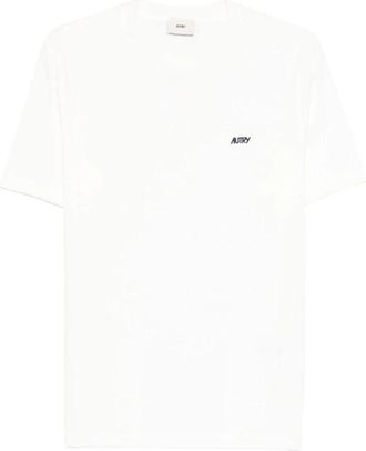 Autry Embroidered Logo Tee - Heren - T-shirts - Wit - XL - Katoen - Tops