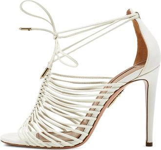 Aquazzura Sandali Nadja con cinturini - Bianco