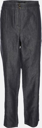 Elena Miro Blue Denim Straight Jeans