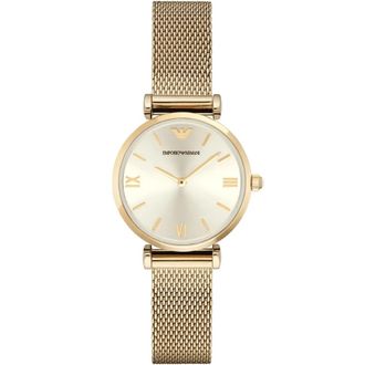 Emporio Armani Retro Horloge - Dames - Horloges - Geel - ONE Size - Accessoires