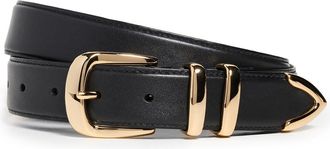 Favorite Daughter Womens The Jordan Belt, Black Gold, XS
