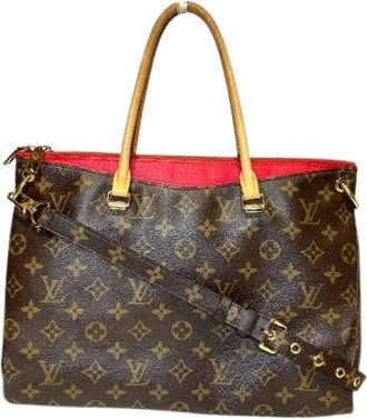 Louis Vuitton Pre-owned Handbags, female, Brown, Size: ONE SIZE Pre-owned Pallas Monogram 2way bag