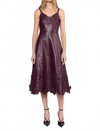 Christy Lynn Tahlia Dress In Eggplant