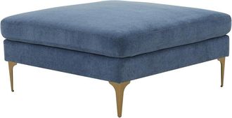 TOV Furniture Tov Furniture Serena Velvet Ottoman