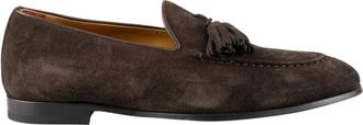 Kiton Suede Loafers - Heren - Loafers - Bruin - 43 EU - Leer - Schoenen