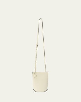 Valextra Vivi Leather Crossbody Phone Bag