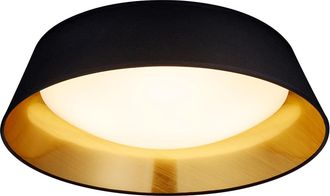 Reality Reality Leuchten - Plaf&oacute;n Led Negro Y Oro Ponts &Oslash;45 Cm Trio Lighting
