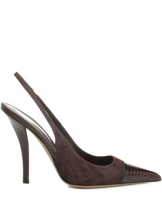 PARIS TEXAS Chocolate Brown Suede Pumps