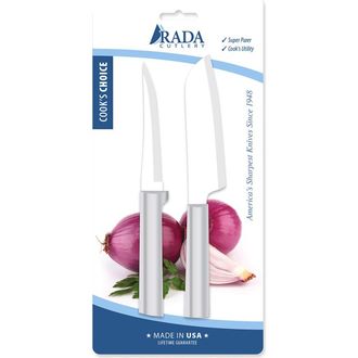 Rada 2 Piece Cooks Select ProPak with Paring Knife and Cooks Utility Knife in Silver at Nordstrom
