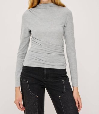 Rails Joelle Long Sleeve Top In Heather Grey