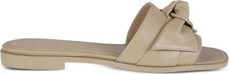 Alexandre Birman Maxi Clarita bow-detail leather sandals - women - Nappa Leather/Leather/Leather - 36.5 - Neutrals