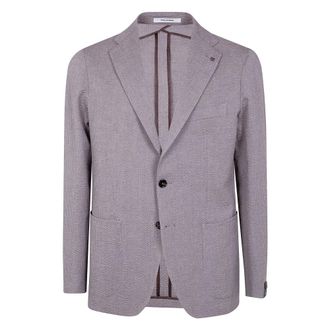 Tagliatore Montecarlo Jacket - Heren - Blazers - Grijs - 2XL - Leer - Jassen