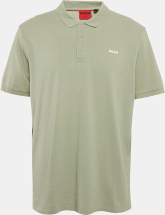 HUGO BOSS Green Pique Cotton Polo T-Shirt