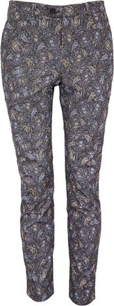 Lords of Harlech Jack Flat Front Stretch Sateen Pant in Madrid Paisley Smoke at Nordstrom, Size 32 X 32