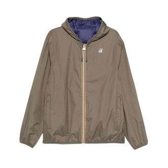 K-Way Waterdichte Jas met Capuchon - Heren - Zomerjassen - Groen - 2XL - Jassen