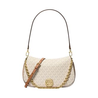 Michael Kors Shoulder Bags, female, Beige, Size: ONE SIZE Nolita Medium Convertible Shoulder Bag