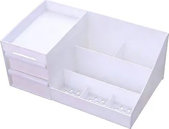 OEM Caja Organizadora De Cosm&eacute;ticos Con Caj&oacute;n, Tama&ntilde;o Peque&ntilde;o, Rosa, 26,5 X 11,5 X 16 Cm