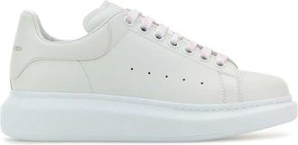 Alexander McQueen Oversized Sneakers - Dames - Sneakers - Wit - 39 EU - Leer - Schoenen