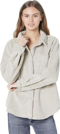 True Grit Dylan by True Grit Womens Medium Sandstone Sherpa Shirt Jacket Shacket JDM002