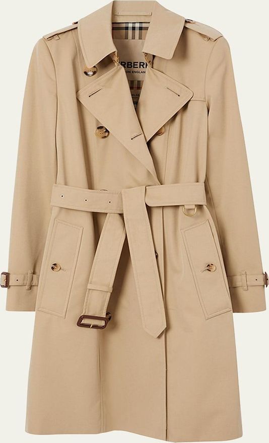 Chelsea Belted Double-Breasted Trench Coat