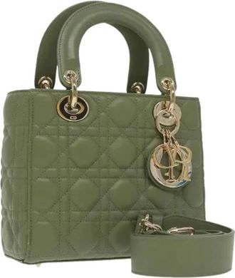 Dior Pre-owned Vintage Handtas - Dames - Vintage Handtas - Groen - ONE Size - Leer - Vintage