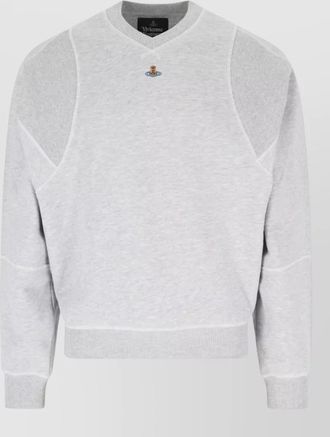 Vivienne Westwood sweatshirt panel detailing ribbed cuffs hem