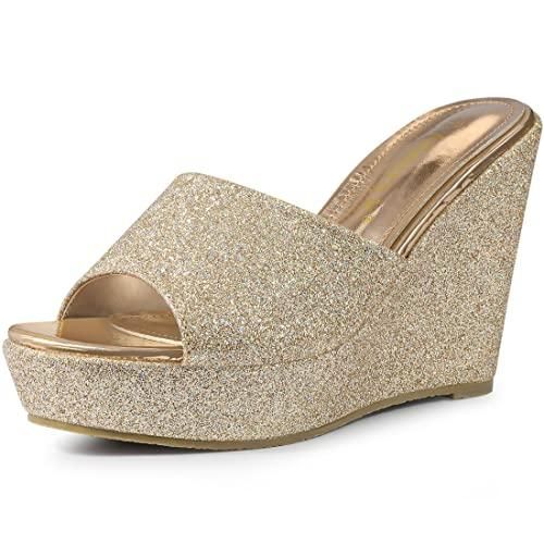 Chaussures Femme Plateforme Simili Daim Vert - Talon Compensé 13cm - Taille UK 3