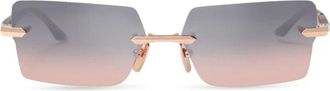 Dita Eyewear Eymori Rimless Sunglasses with Rectangular Gradient Lenses