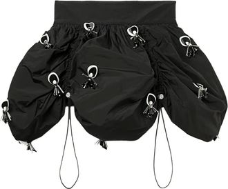 Pucci bubble-hem drawstring skirt - Black