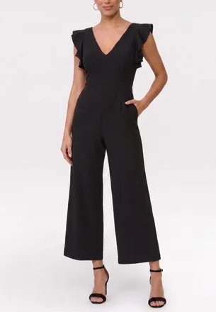 Rachel Roy Kate Ruffle Sleeve V-Neck Jumpsuit