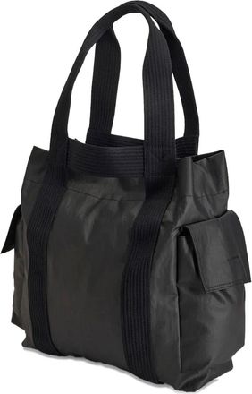 Yohji Yamamoto flap-pocket tote bag - unisex - Polyamide - One Size - Black