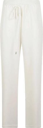 Max Mara Rechte broek - Dames - Broeken - Wit - Maat: L Leer